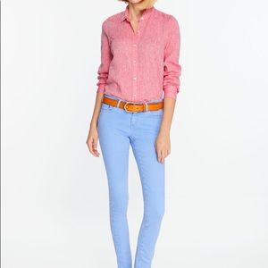 JMcLaughlin Britt Linen Blouse Size L